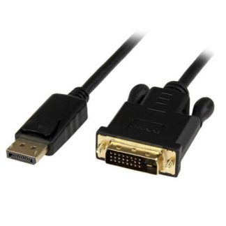 STARTECH  CABLE DISPLAYPORT 1.2 MACHO - DVI-D MACHO 1080P 90CM NEGRO