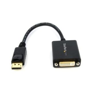 STARTECH  CABLE DISPLAYPORT 1.2 MACHO - DVI HEMBRA 15CM 1080P NEGRO