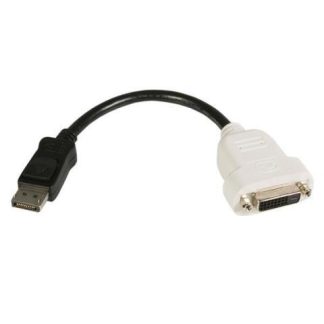 STARTECH  CABLE DISPLAYPORT 1.2 MACHO - DVI-I HEMBRA 1080P 24CM NEGRO