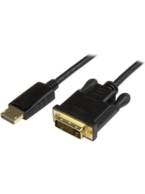 STARTECH  CABLE DISPLAYPORT 1.2 MACHO - DVI MACHO 1080P 60HZ 91CM NEGRO