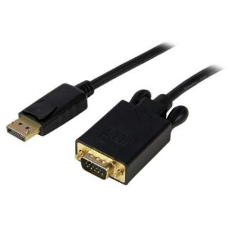 STARTECH  CABLE DISPLAYPORT 1.2 MACHO - VGA (D-SUB) MACHO 1080P 60HZ 90CM NEGRO