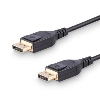 STARTECH  CABLE DISPLAYPORT CON CERTIFICACION VESA DISPLAYPORT 1.4 MACHO - DISPLAYPORT 1.4 MACHO 8K 60HZ 1 METRO NEGRO