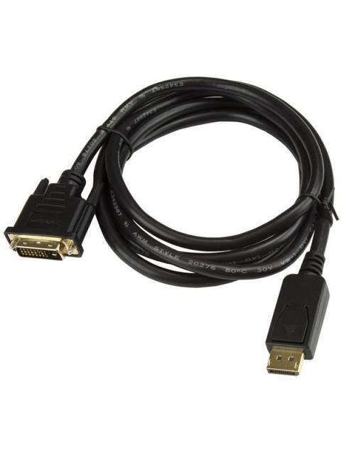 STARTECH  CABLE DISPLAYPORT 1.2 MACHO - DVI MACHO 1080P 60HZ 1.8 METROS NEGRO - Image 6