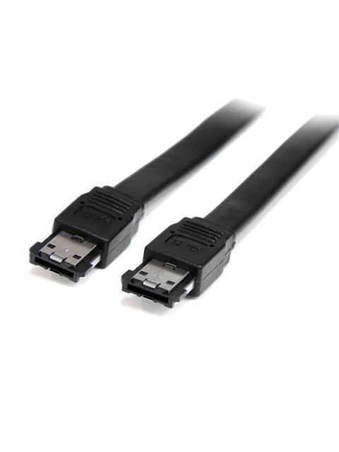 STARTECH  CABLE ESATA EXTERNO BLINDADO MACHO - MACHO 1.83 METROS NEGRO