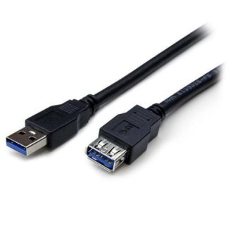 STARTECH  CABLE EXTENSOR USB MACHO - USB HEMBRA 2 METROS NEGRO