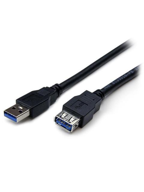 STARTECH  CABLE EXTENSOR USB MACHO - USB HEMBRA 2 METROS NEGRO
