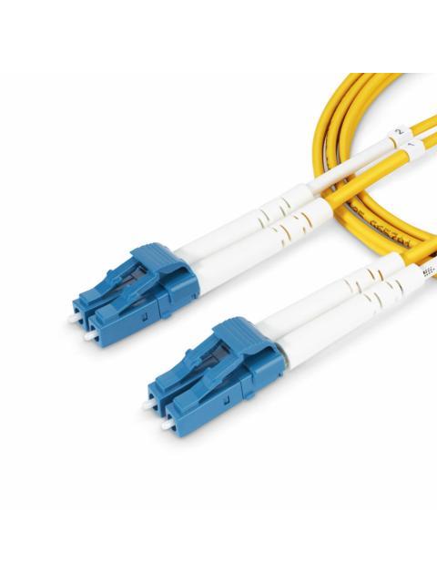 STARTECH CABLE FIBRA OPTICA MONOMODO OS2 LC MACHO - LC MACHO NUCLEO 9?M CUBIERTA 125?M 3 METROS AMARILLO - Image 5