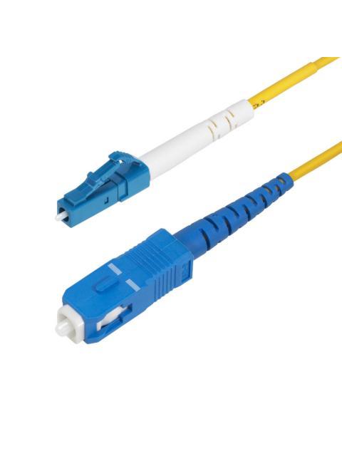 STARTECH  CABLE FIBRA OPTICA MONOMODO OS2 LC MACHO - SC MACHO NUCLEO 9?M CUBIERTA 125?M 15 METROS AMARILLO