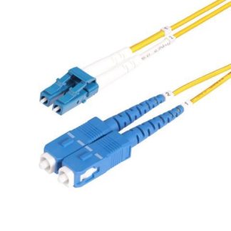 STARTECH  CABLE FIBRA OPTICA MONOMODO OS2 LC MACHO - SC MACHO NUCLEO 9?M CUBIERTA 125?M 25 METROS AMARILLO