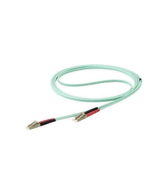 STARTECH  CABLE FIBRA OPTICA MULTIMODO OM4 LC MACHO - LC MACHO 10 METROS AQUA