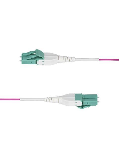 STARTECH  CABLE FIBRA OPTICA MULTIMODO OM4 LC MACHO - LC MACHO NUCLEO 50?M CUBIERTA 125?M 1 METRO MULTICOLOR - Image 3