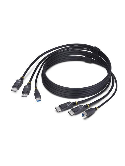 STARTECH CABLE KVM DDU1226 DISPLAYPORT-USB-A MACHO - DISPLAYPORT-USB-B MACHO 1.8 METROS