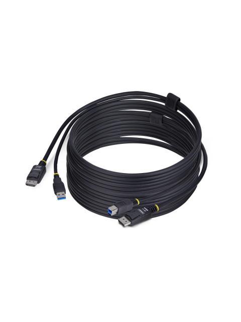 STARTECH  CABLE KVM DU12210-KVM-CABLE DISPLAYPORT-USB-A MACHO - DISPLAYPORT-USB MACHO 3 METROS