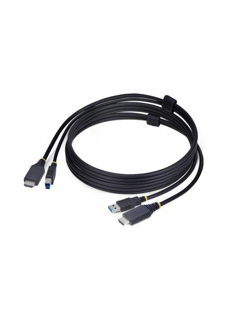 STARTECH CABLE KVM HU1226 HDMI-USB-A MACHO - HDMI-USB-B MACHO 1.8 METROS