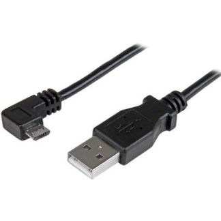 STARTECH CABLE MICRO USB ACODADO A LA DERECHA 50CM NEGRO