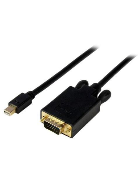 STARTECH  CABLE MINI DISPLAYPORT 1.2 MACHO - VGA (D-SUB) MACHO 1080P 1.8 METROS NEGRO
