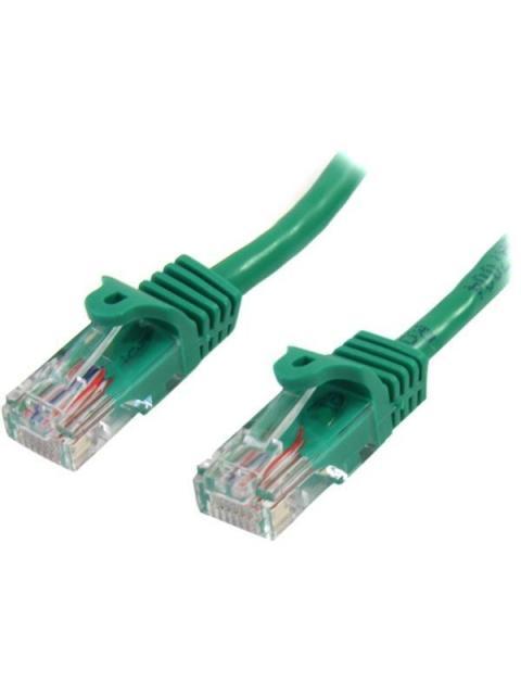 STARTECH  CABLE PATCH CAT5 UTP SIN ENGANCHES RJ-45 MACHO - RJ-45 MACHO 50CM VERDE