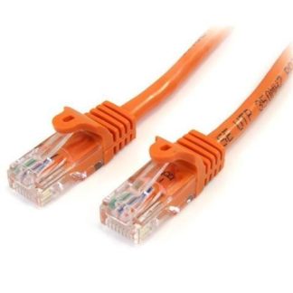 STARTECH  CABLE PATCH CAT5E UTP SIN ENGANCHES RJ-45 MACHO - RJ-45 MACHO 1 METRO NARANJA