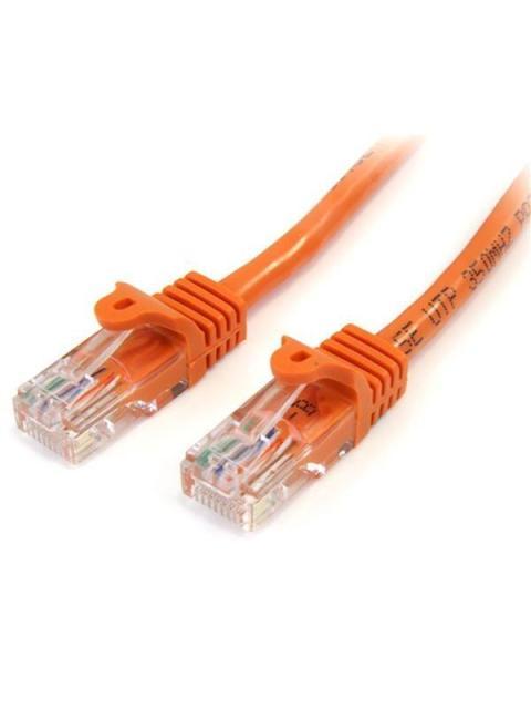 STARTECH  CABLE PATCH CAT5E UTP SIN ENGANCHES RJ-45 MACHO - RJ-45 MACHO 1 METRO NARANJA