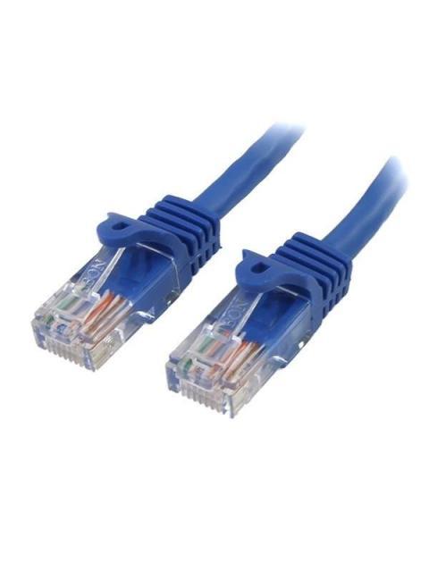 STARTECH CABLE PATCH CAT5E UTP SIN ENGANCHES RJ-45 MACHO - RJ-45 MACHO 2.1 METROS AZUL