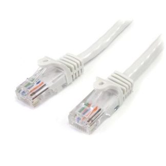 STARTECH  CABLE PATCH CAT5E UTP SIN ENGANCHES RJ-45 MACHO - RJ-45 MACHO 3 METROS BLANCO