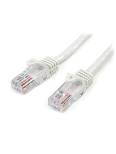 STARTECH  CABLE PATCH CAT5E UTP SIN ENGANCHES RJ-45 MACHO - RJ-45 MACHO 3 METROS BLANCO