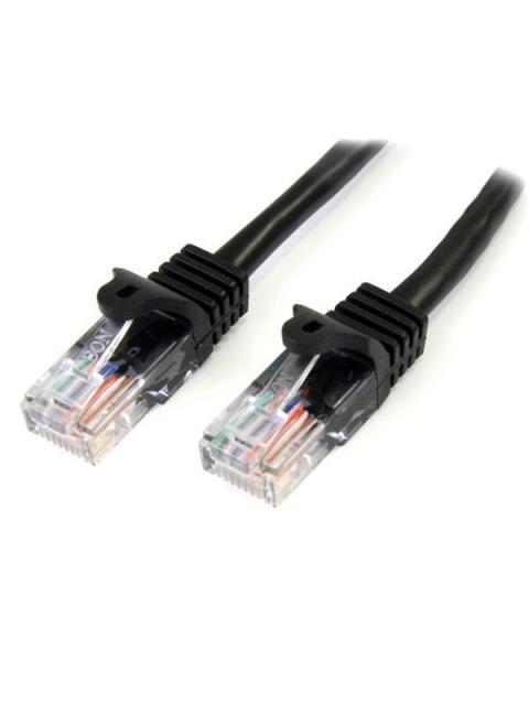 STARTECH  CABLE PATCH CAT5E UTP SIN ENGANCHES RJ-45 MACHO - RJ-45 MACHO 3 METROS NEGRO