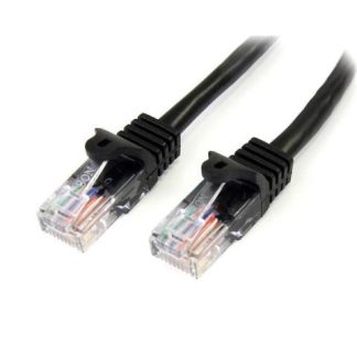 STARTECH  CABLE PATCH CAT5E UTP SIN ENGANCHES RJ-45 MACHO - RJ-45 MACHO 5 METROS NEGRO