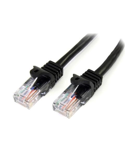 STARTECH  CABLE PATCH CAT5E UTP SIN ENGANCHES RJ-45 MACHO - RJ-45 MACHO 5 METROS NEGRO