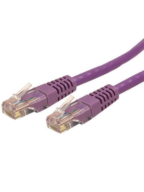STARTECH  CABLE PATCH CAT6 UTP MOLDEADO RJ-45 MACHO - RJ-45 MACHO 6.1 METROS PURPURA