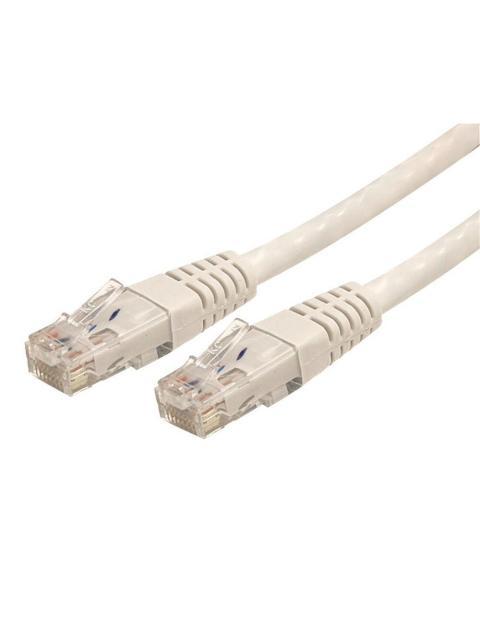 STARTECH  CABLE PATCH CAT6 UTP MOLDEADO RJ-45 MACHO - RJ-45 MACHO 90CM BLANCO