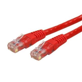 STARTECH  CABLE PATCH CAT6 UTP MOLDEADO RJ-45 MACHO - RJ-45 MACHO 90CM ROJO