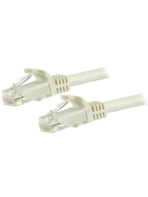 STARTECH  CABLE PATCH CAT6 UTP SIN ENGANCHES RJ-45 MACHO - RJ-45 MACHO 1.8 METROS BLANCO