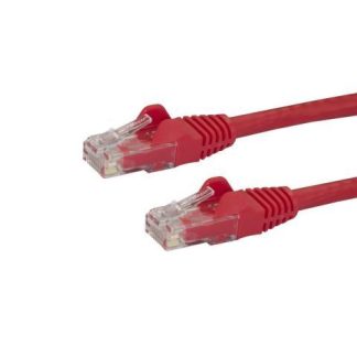 STARTECH  CABLE PATCH CAT6 UTP SIN ENGANCHES RJ-45 MACHO - RJ-45 MACHO 1.8 METROS ROJO