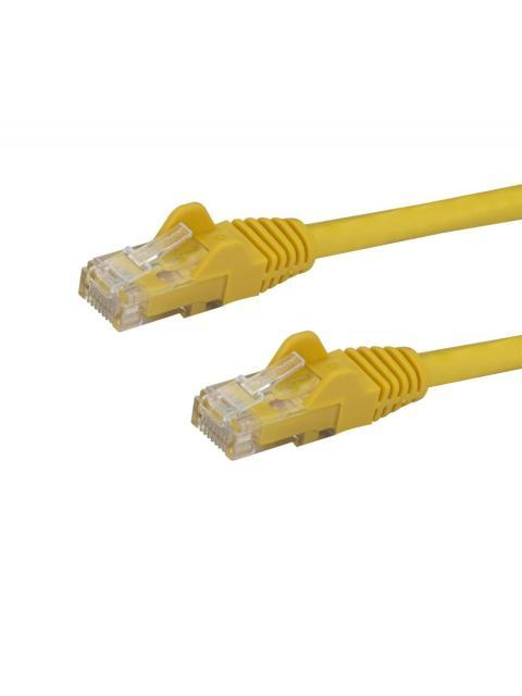 STARTECH  CABLE PATCH CAT6 UTP SIN ENGANCHES RJ-45 MACHO - RJ-45 MACHO 30CM AMARILLO
