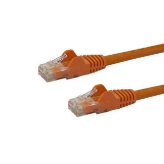 STARTECH  CABLE PATCH CAT6 UTP SIN ENGANCHES RJ-45 MACHO - RJ-45 MACHO 30CM NARANJA