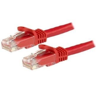 STARTECH  CABLE PATCH CAT6 UTP SIN ENGANCHES RJ-45 MACHO - RJ-45 MACHO 30CM ROJO