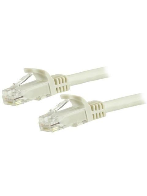 STARTECH  CABLE PATCH CAT6 UTP SIN ENGANCHES RJ-45 MACHO - RJ-45 MACHO 3 METROS BLANCO