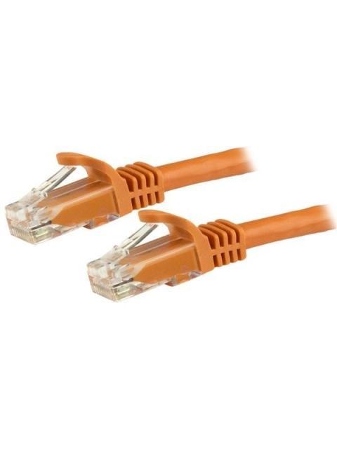 STARTECH  CABLE PATCH CAT6 UTP SIN ENGANCHES RJ-45 MACHO - RJ-45 MACHO 3 METROS NARANJA