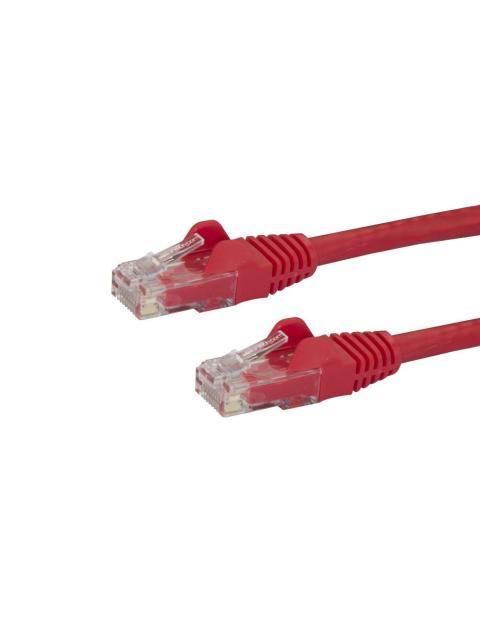 STARTECH  CABLE PATCH CAT6 UTP SIN ENGANCHES RJ-45 MACHO - RJ-45 MACHO 4.3 METROS ROJO