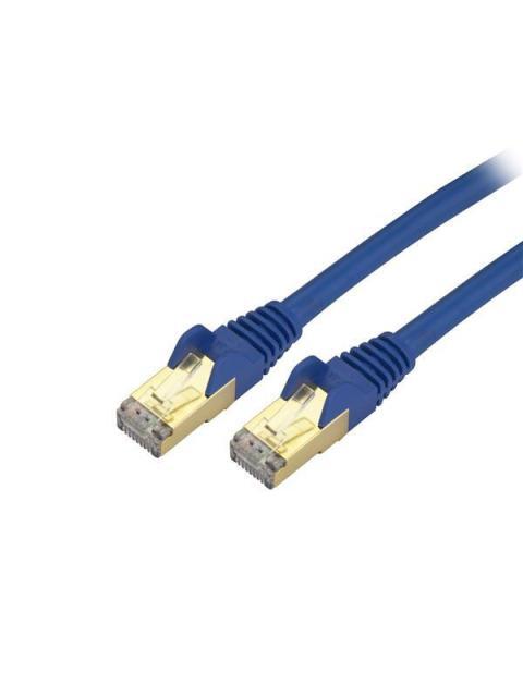 STARTECH  CABLE PATCH CAT6A STP BLINDADO SIN ENGANCHES RJ-45 MACHO - RJ-45 MACHO 1.8 METROS AZUL