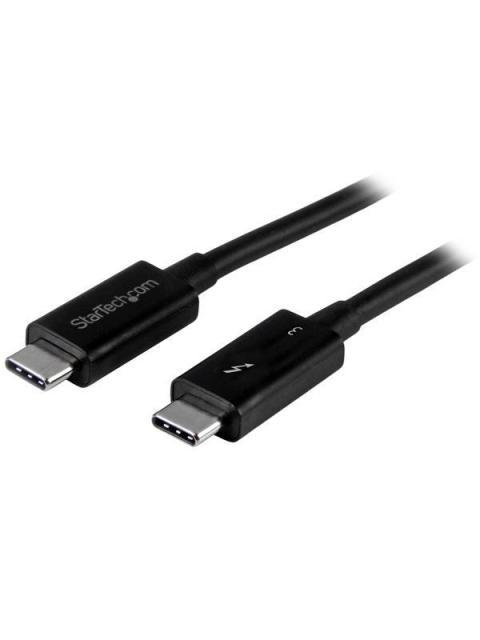 STARTECH  CABLE THUNDERBOLT 3 USB-C MACHO - USB-C MACHO 50CM NEGRO PARA MACBOOK