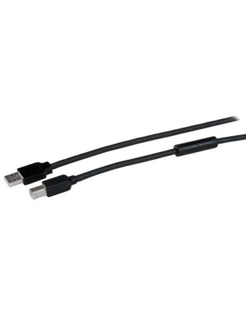 STARTECH CABLE USB 2.0 A MACHO - USB 2.0 B MACHO 15 METROS NEGRO