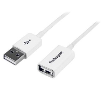 STARTECH  CABLE USB 2.0 A MACHO - USB A HEMBRA 1 METRO BLANCO