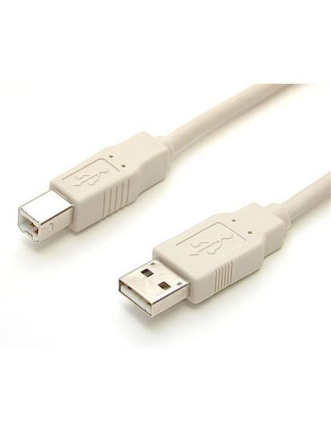 STARTECH  CABLE USB 2.0 PARA IMPRESORA USB A MACHO - USB B MACHO 1.8 METROS BEIGE