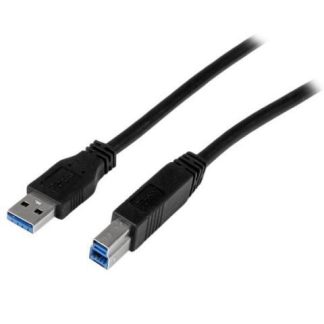 STARTECH  CABLE USB 3.0 USB A MACHO - USB B MACHO 1 METRO NEGRO