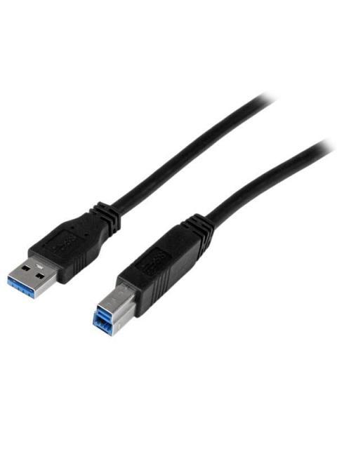 STARTECH CABLE USB 3.0 USB A MACHO - USB B MACHO 1 METRO NEGRO