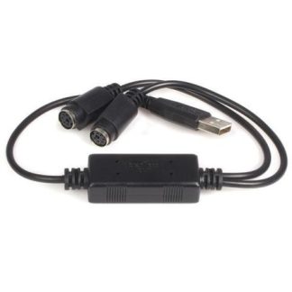 STARTECH  CABLE USB A MACHO 2 - DIN 6 HEMBRA NEGRO