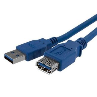 STARTECH  CABLE USB A MACHO - USB A HEMBRA 1 METRO AZUL