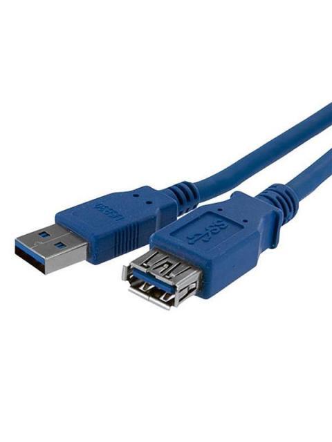 STARTECH  CABLE USB A MACHO - USB A HEMBRA 1 METRO AZUL